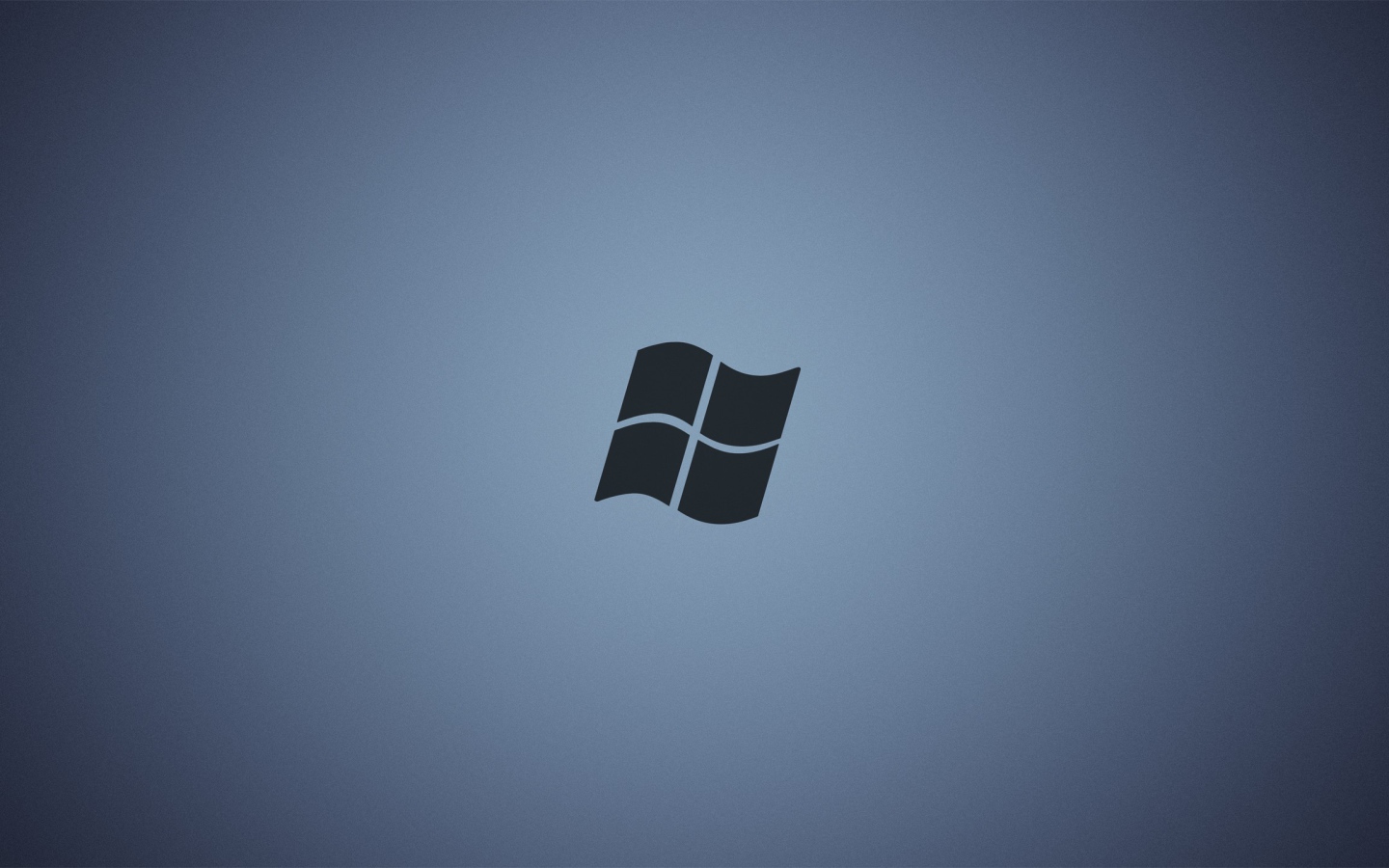 Серый логотип Майкрософт, сине-серый фон
