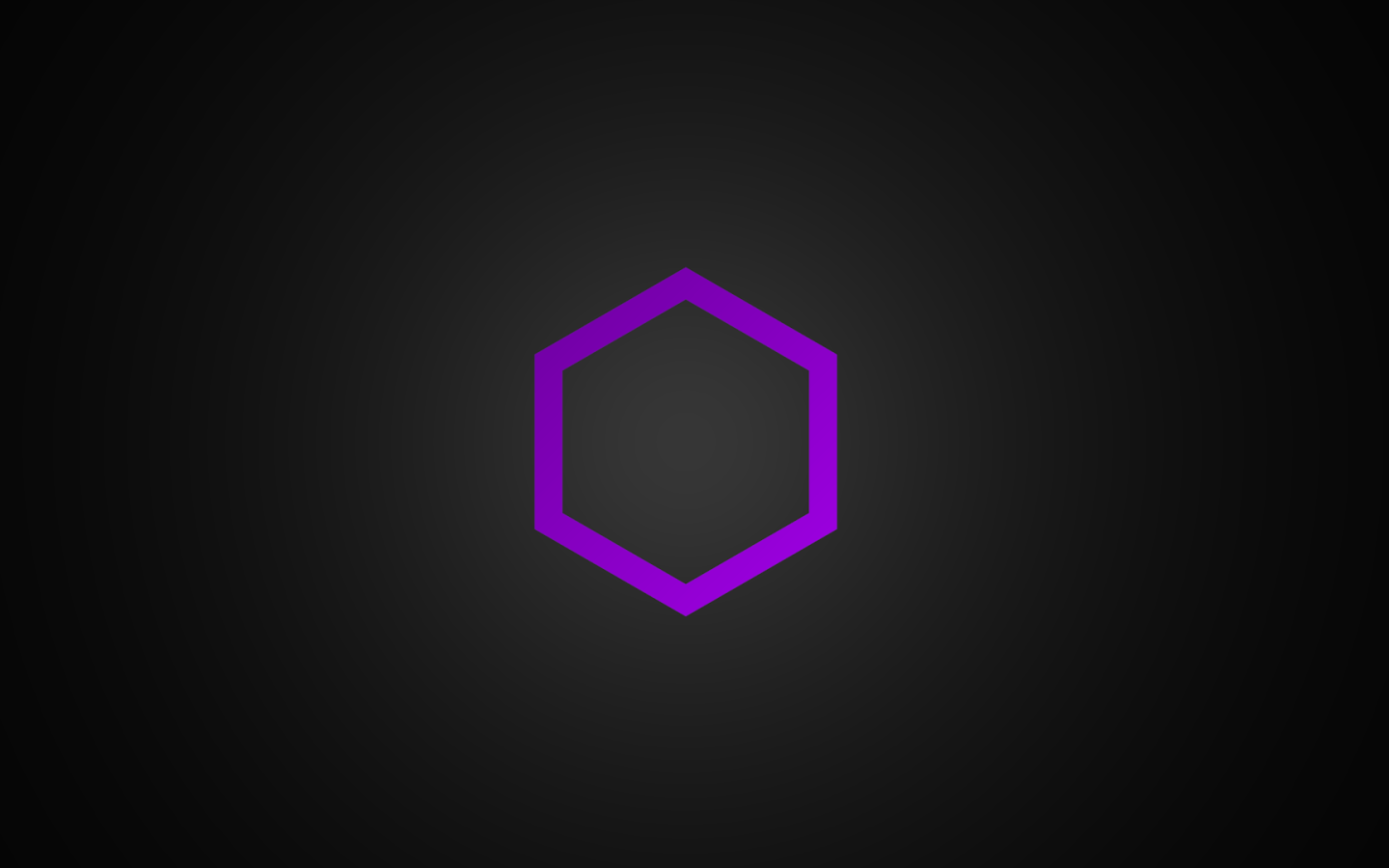 Сиреневый шестиугольник на сером фоне