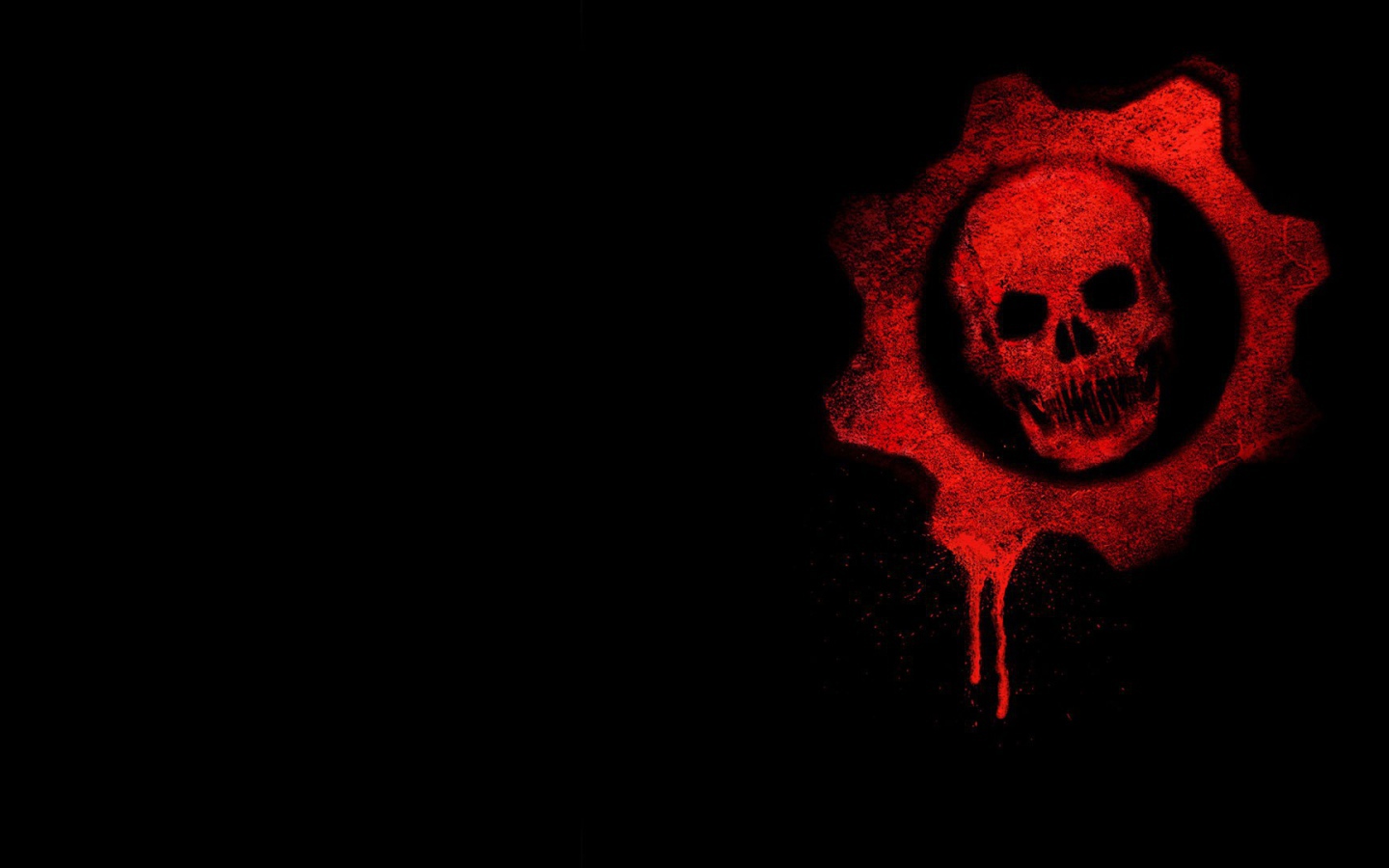 Логотип игры Gears of War, фон