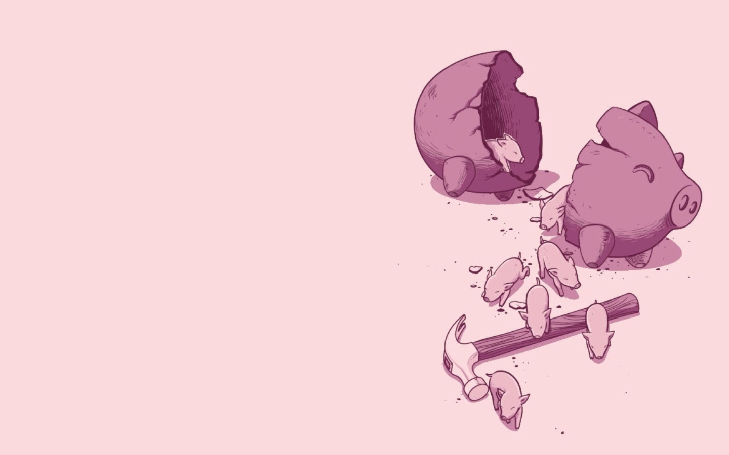 Копилка с поросятами