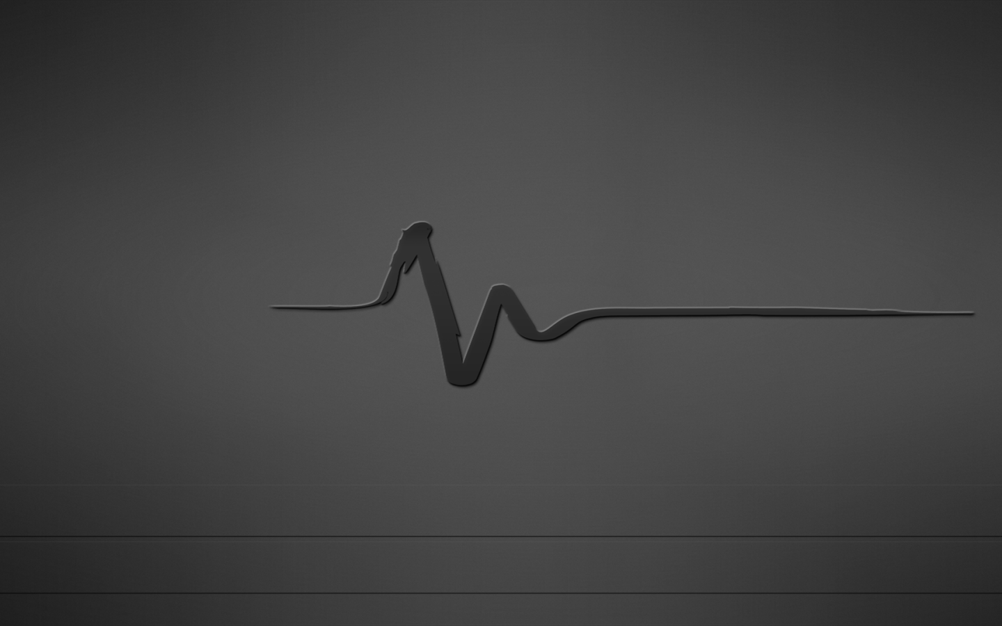 Пульс, серый фон