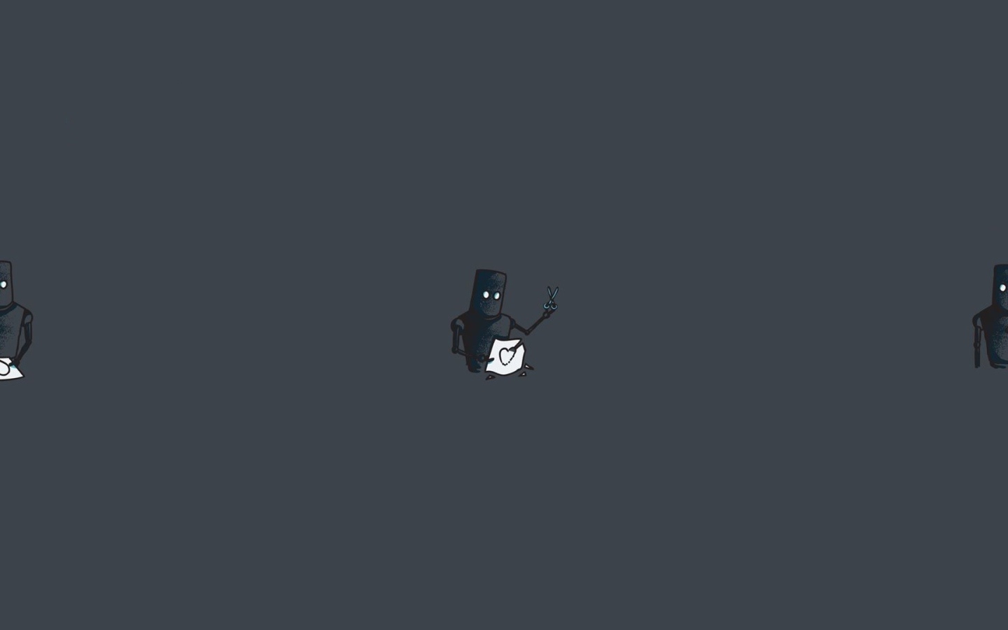 Робот нарисовал себе сердце