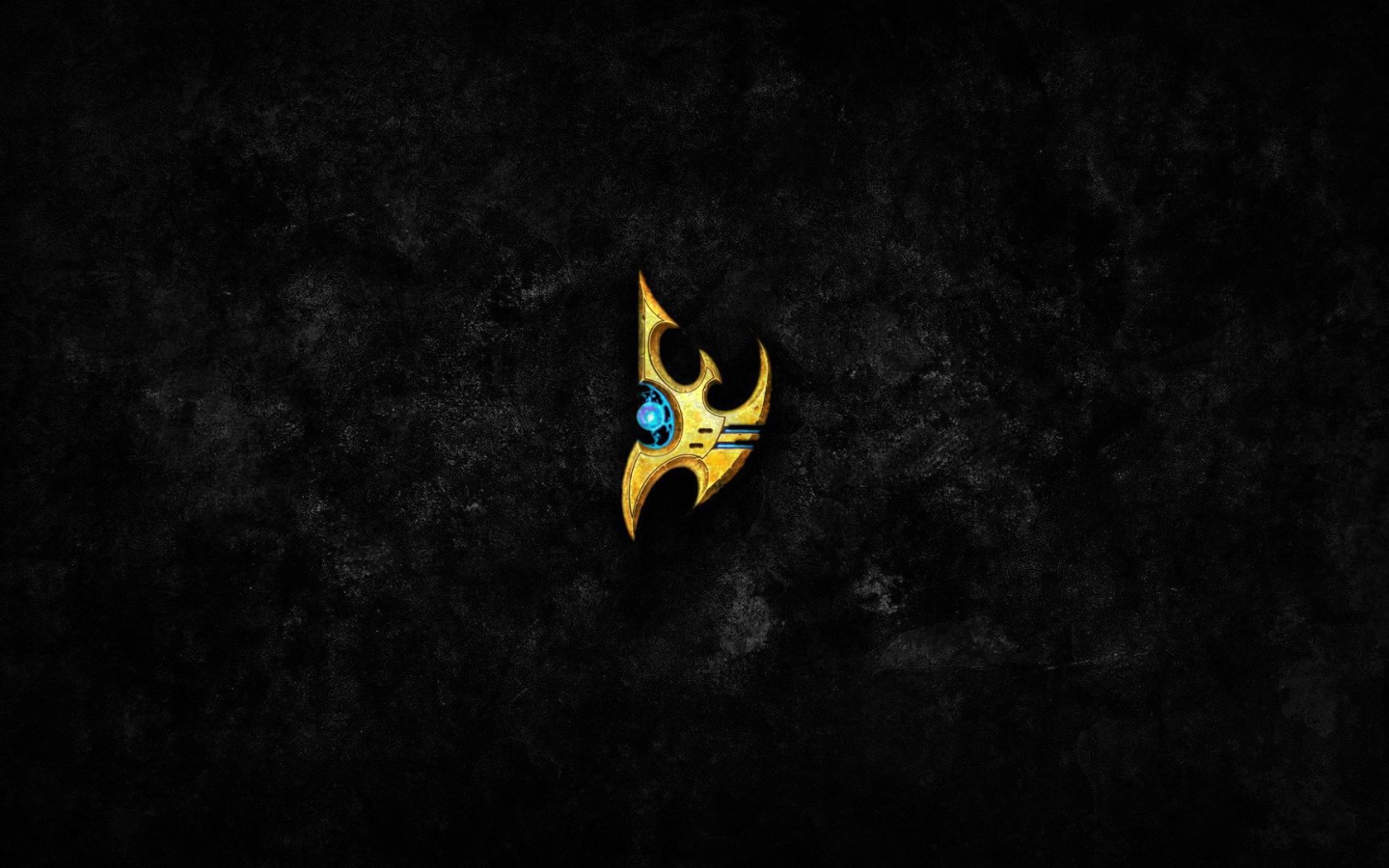 Символ из Starcraft II, черный фон