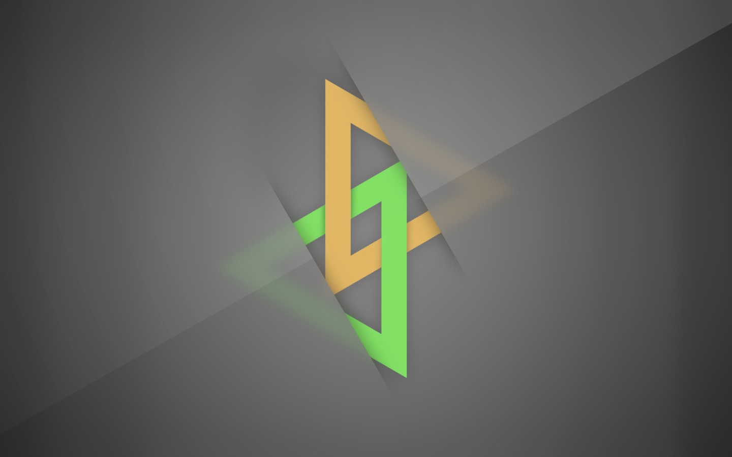 Пересечение треугольников, серый фон