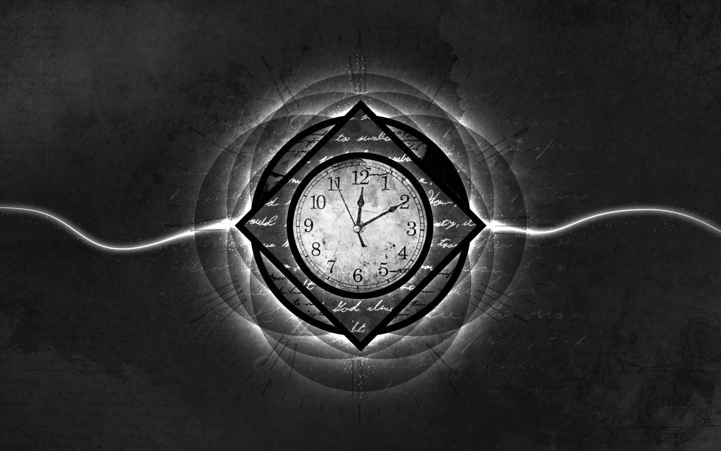 Часы, серый фон