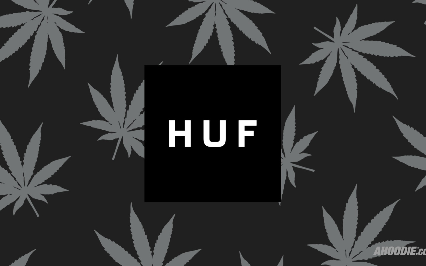Бренд ХУФ на сером фоне
