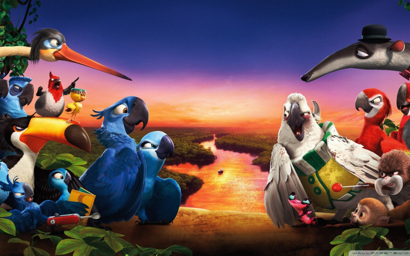 Птицы из мультфильма