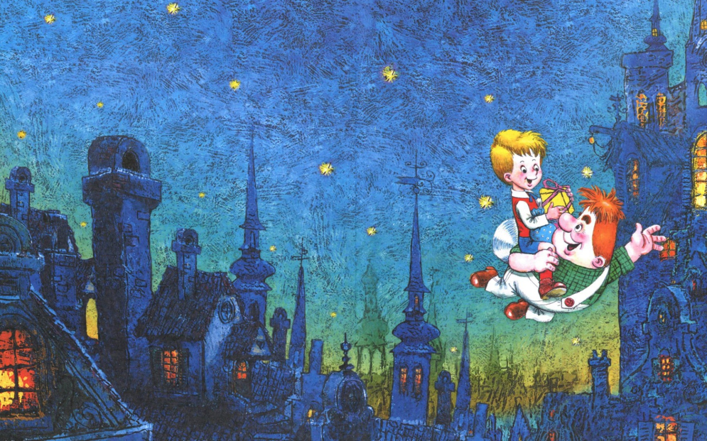 Мультфильм Малыш и Карлсон