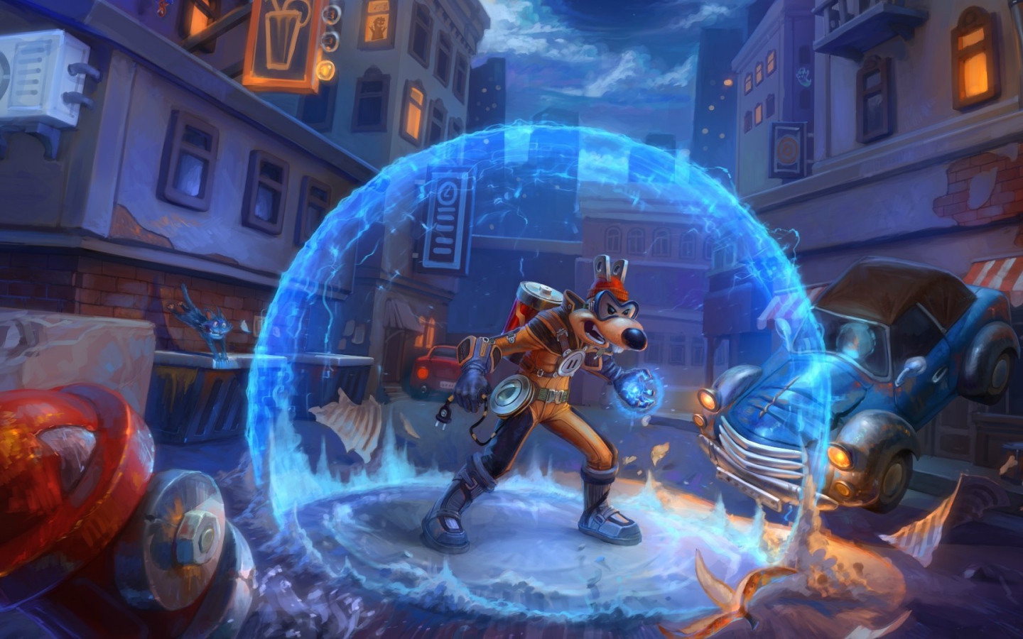 Злодей Мегавольт из мультфильма