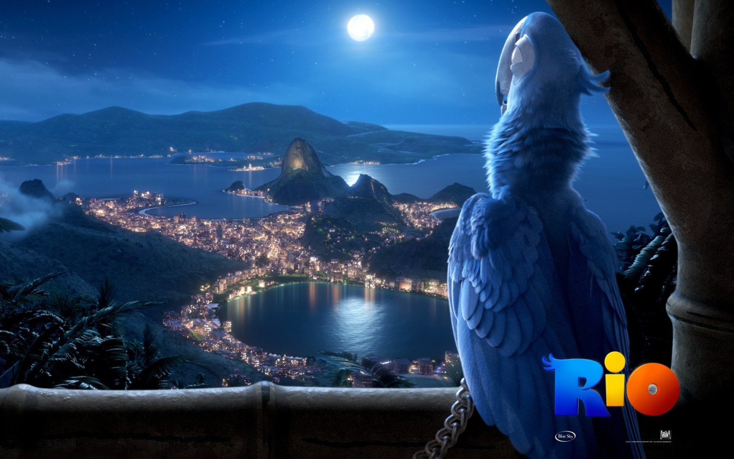 Попугай из мультфильма Рио