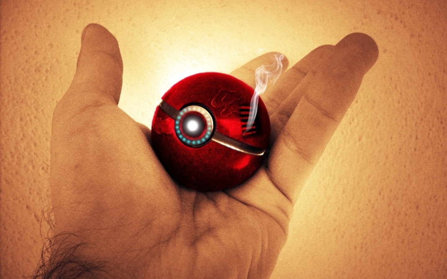 Покебол в руке