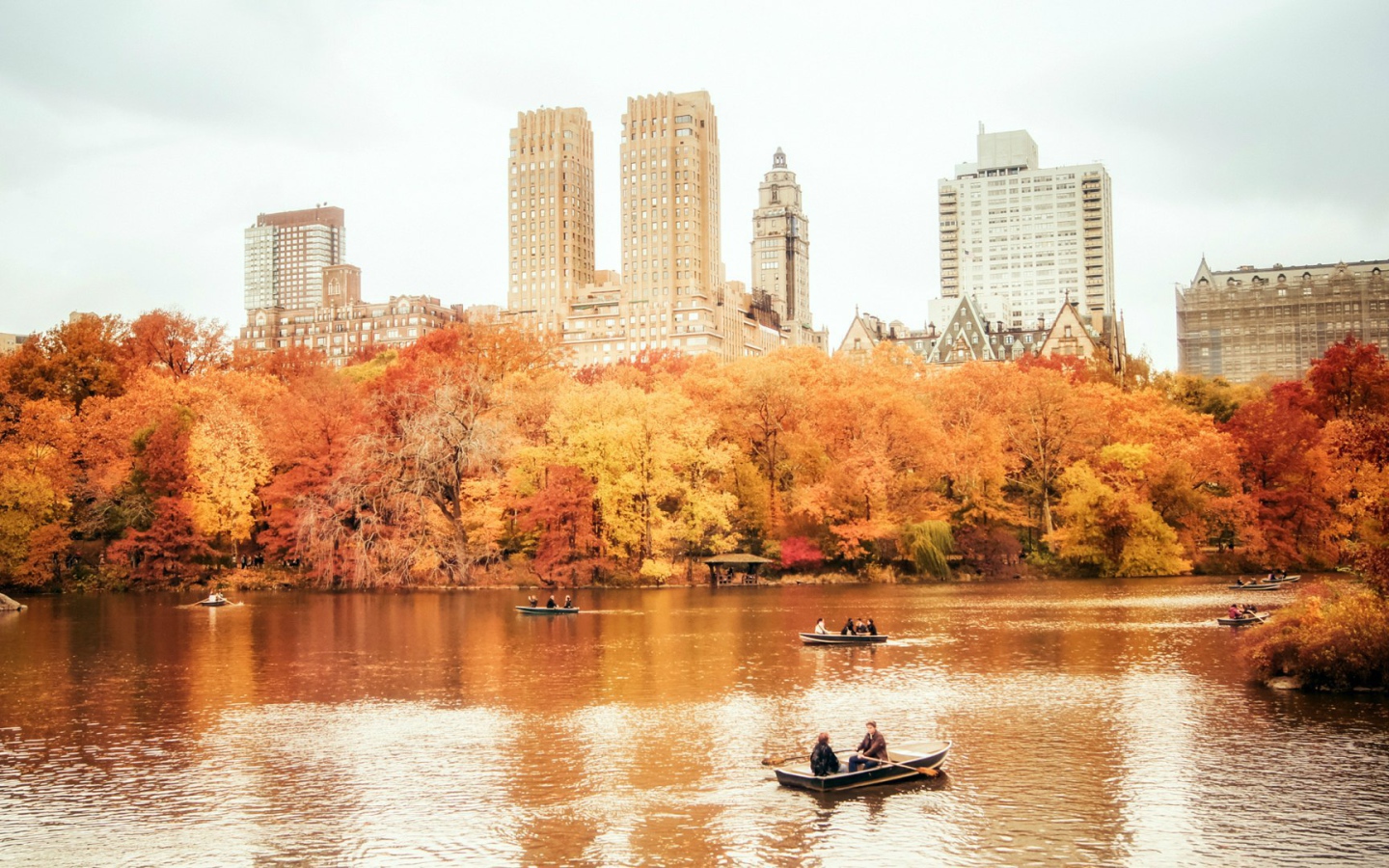 Осенний Центральный парк, Нью-Йорк