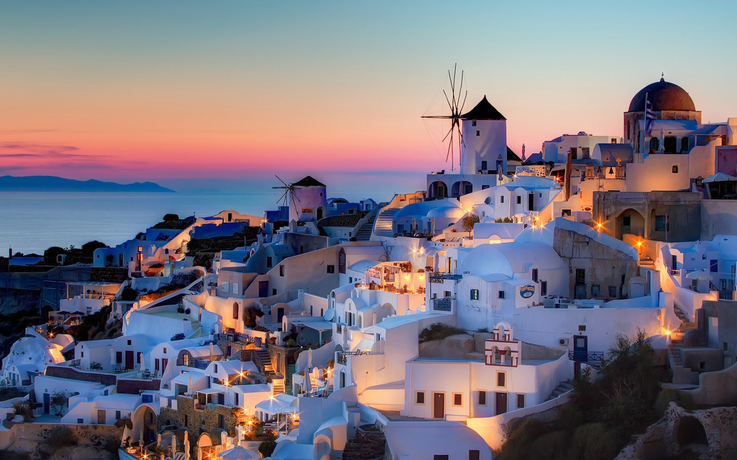 Ойя. Остров Санторини, Греция