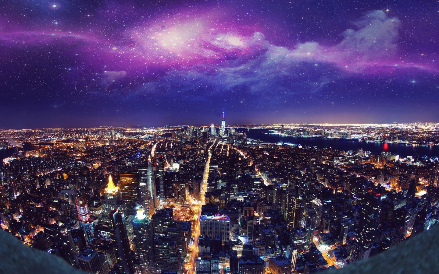 Звездное небо над Нью-Йорком