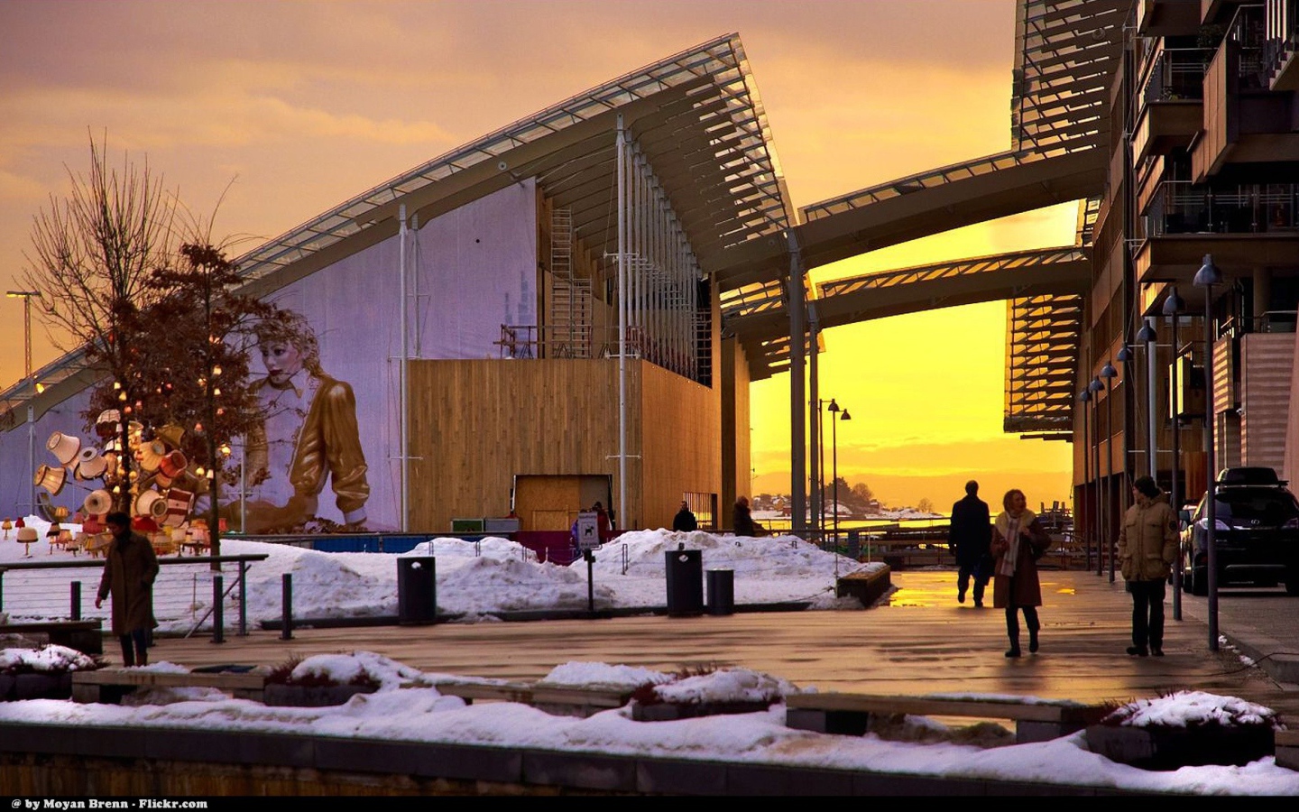 Необычное здание в Осло в Норвегии