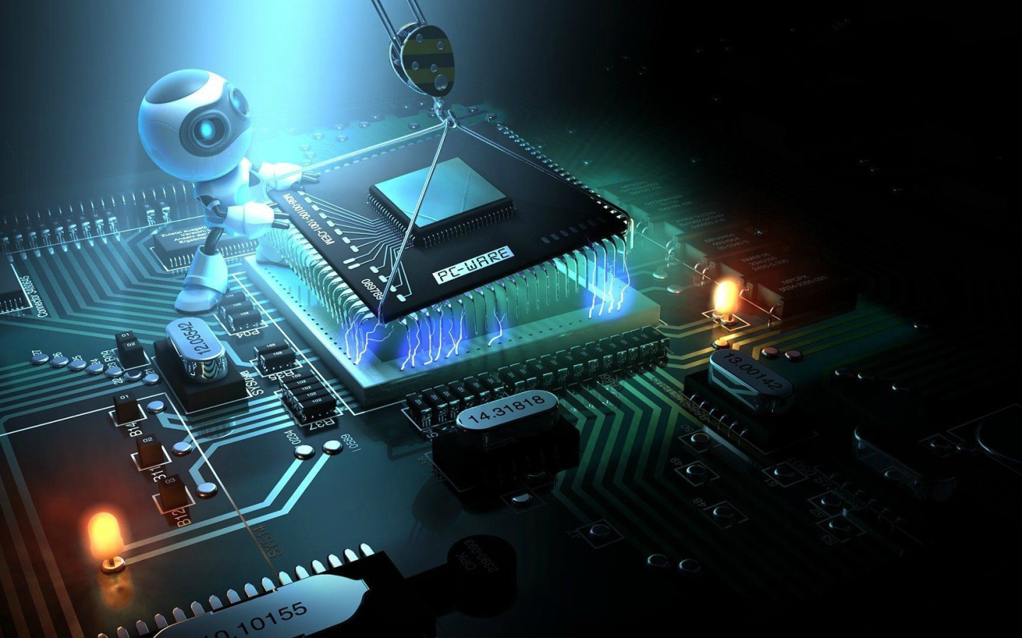 Установка компьютерного чипа