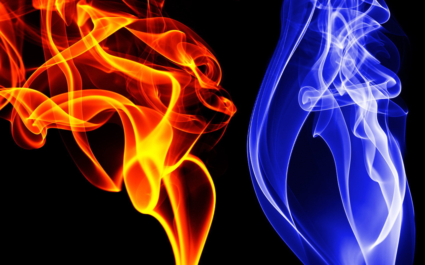 Синие и красные флюиды