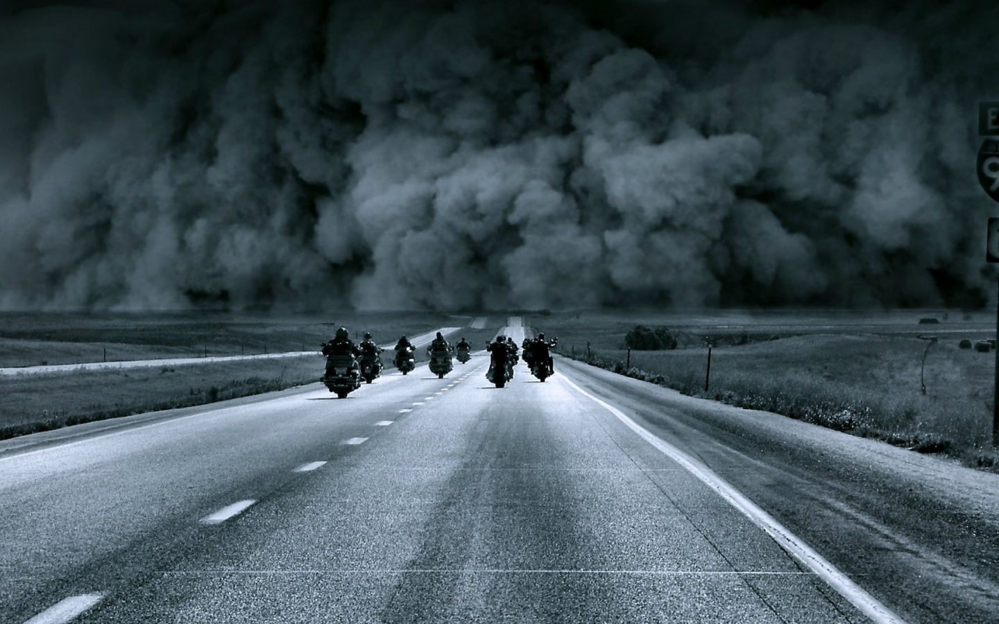 Побег от извержения вулкана