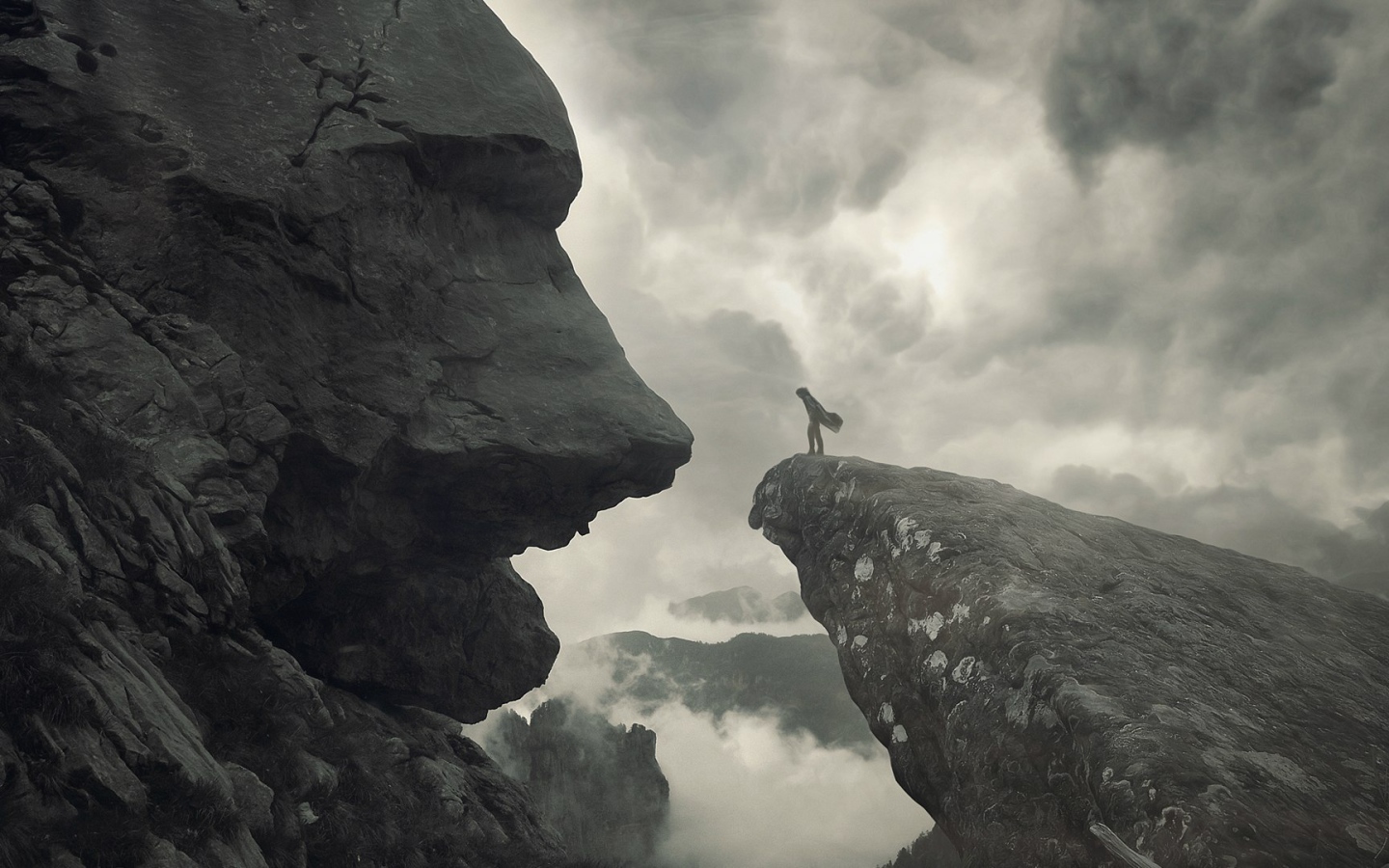 Лицом к лицу с камнем