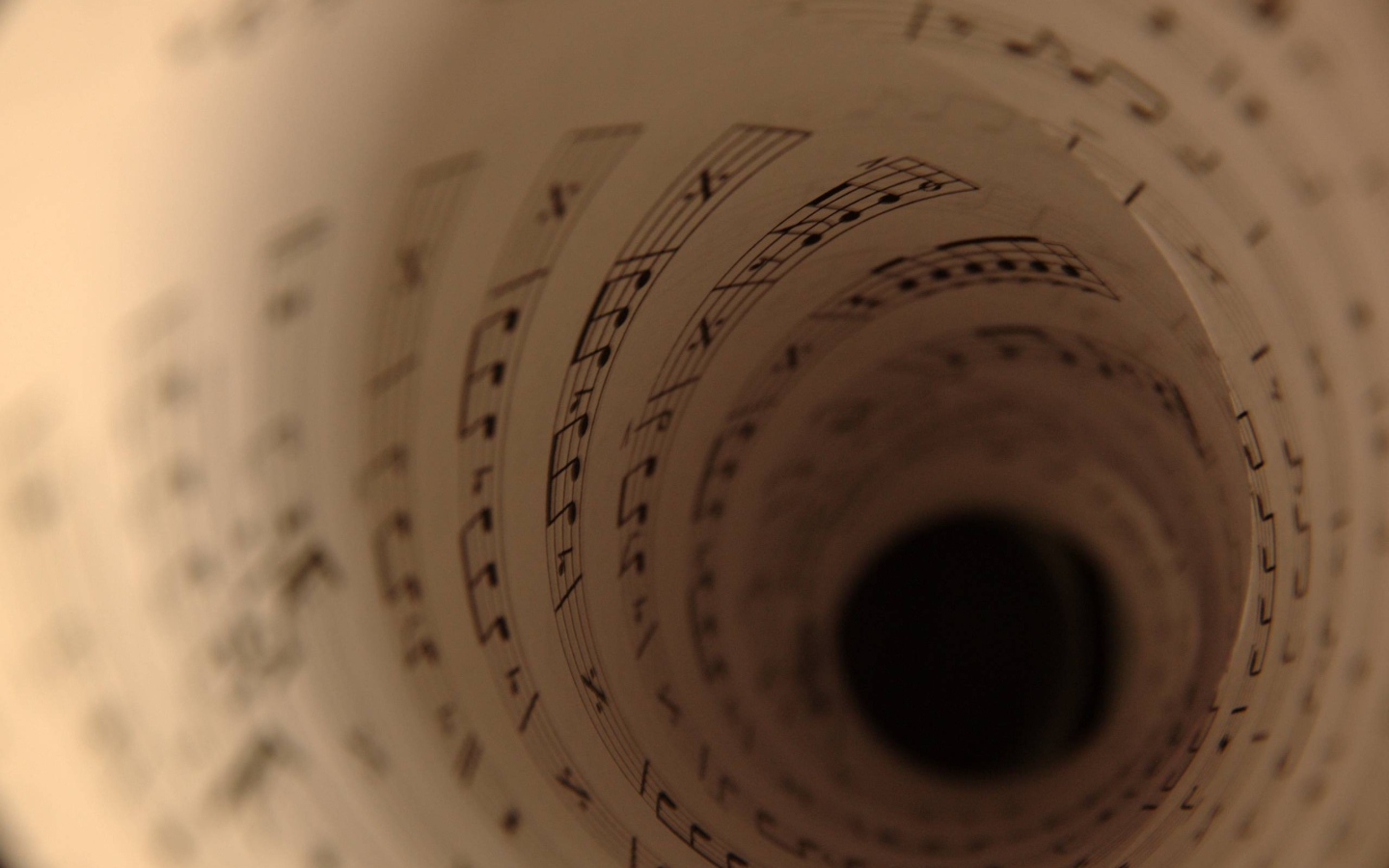 Ноты свернуты в трубку