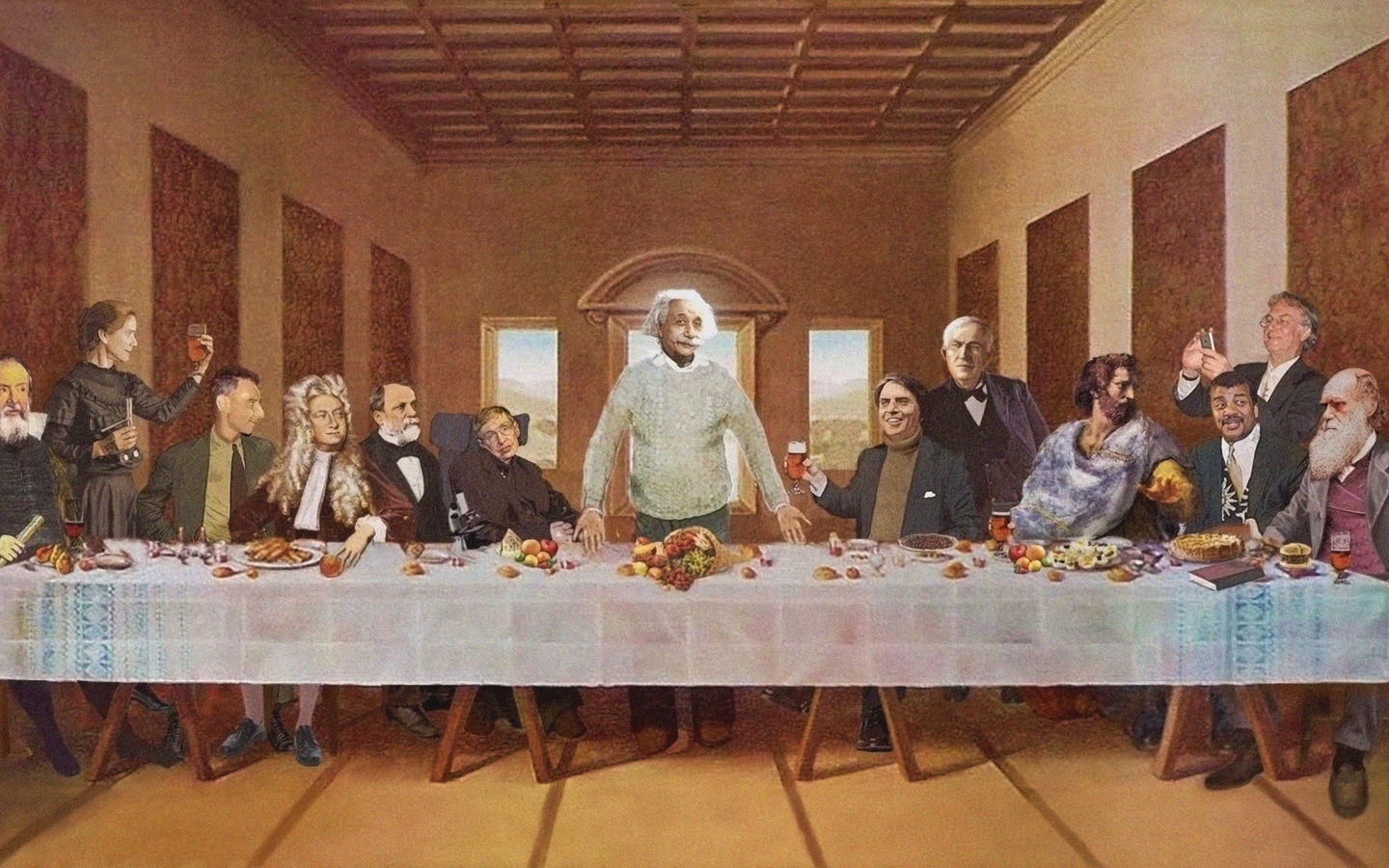 Ученые физики на Тайной вечере