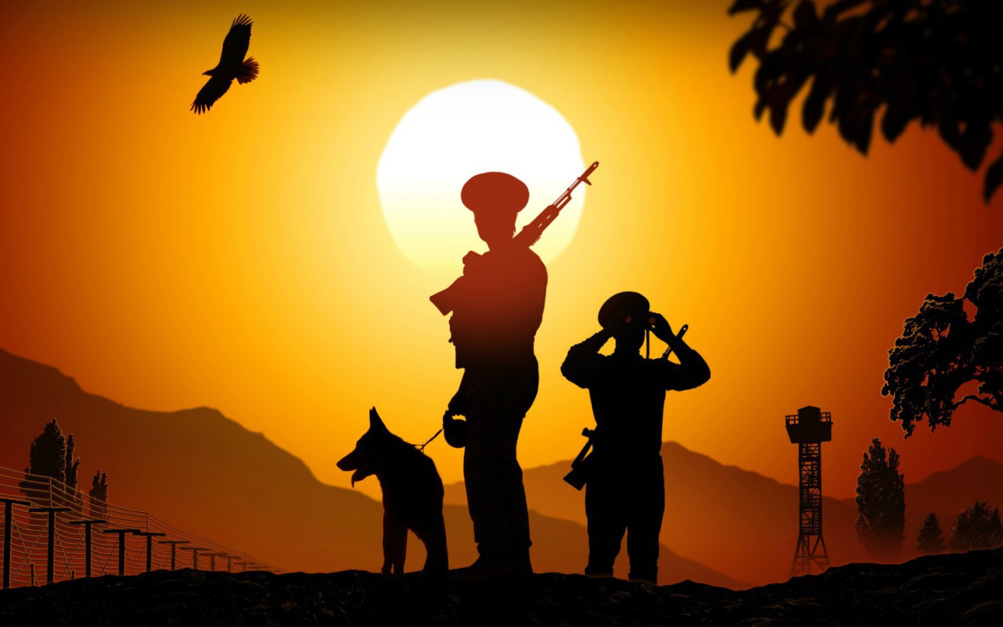 Граница на замке