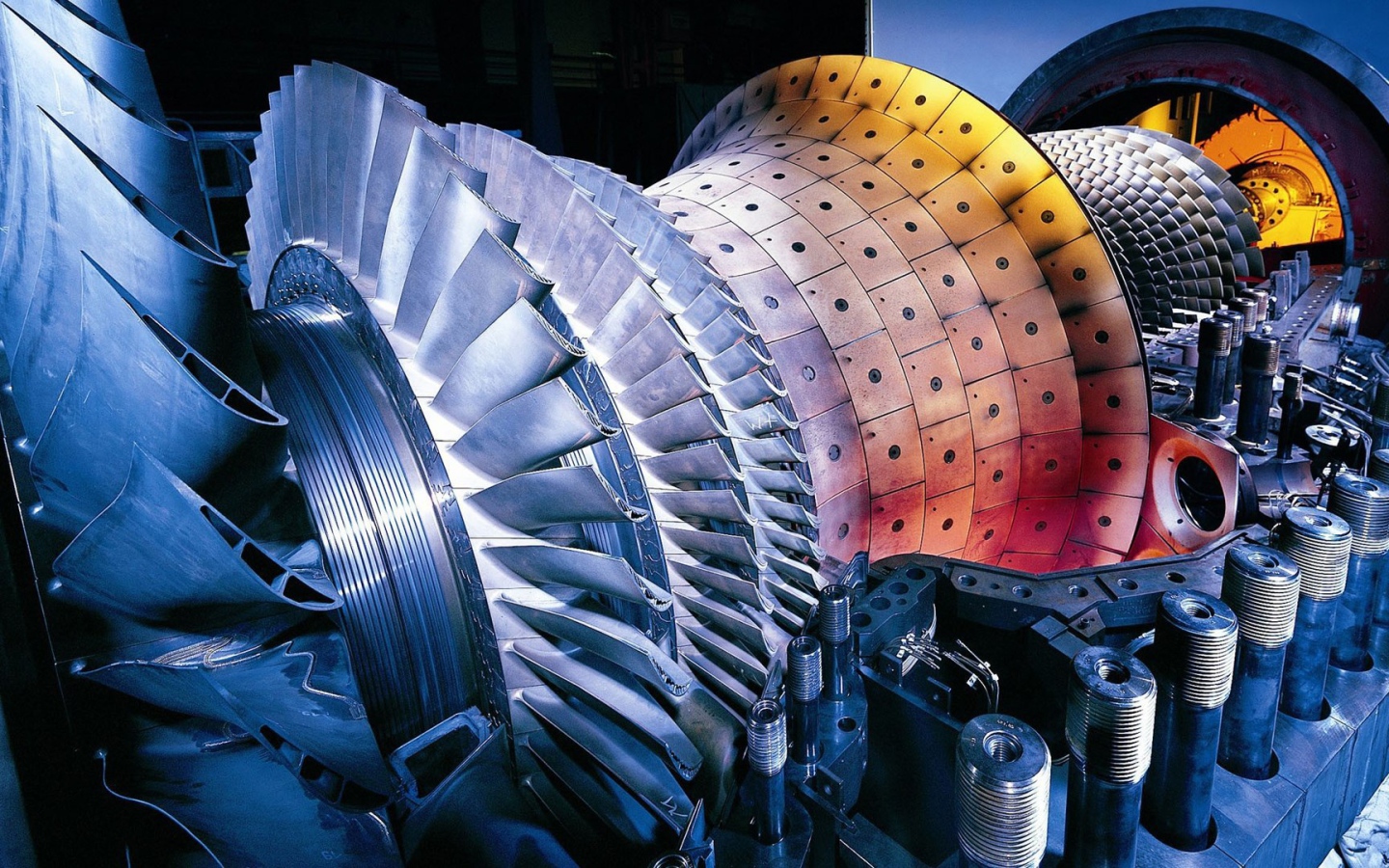 Газовая турбина электростанции