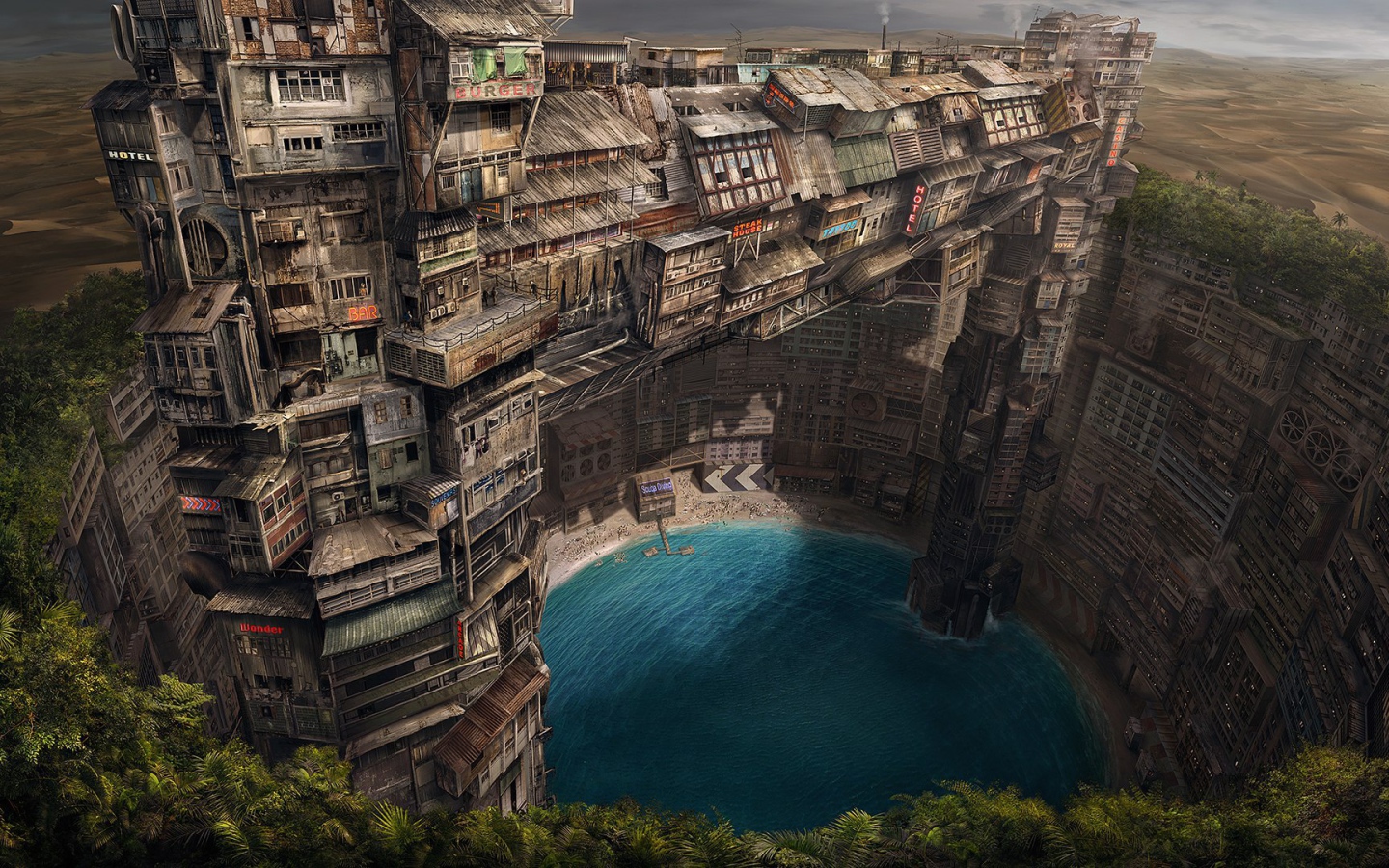 Деревянный город в пустыне