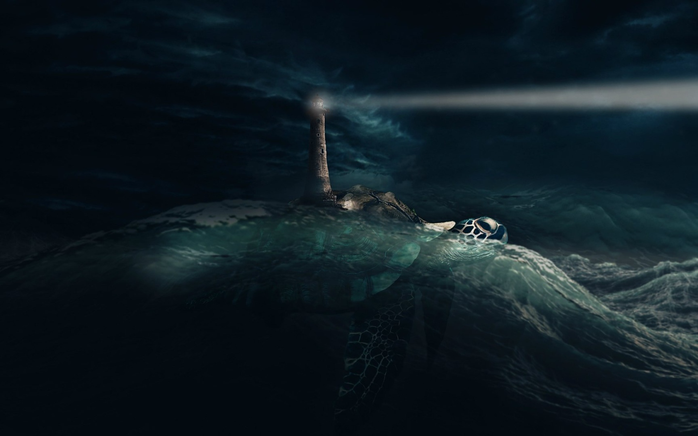 Луч маяка в ночи