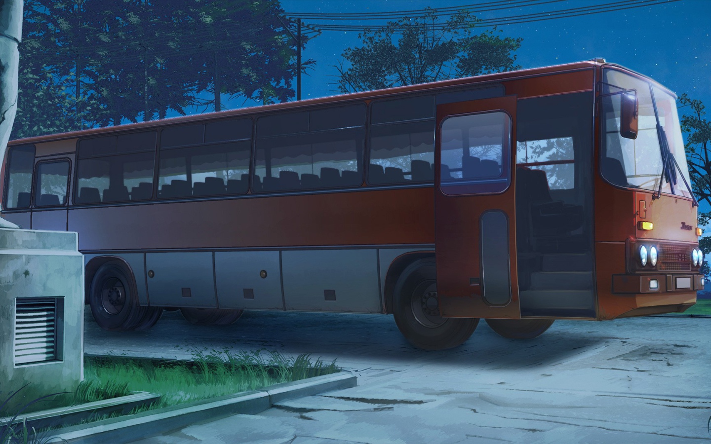 Старый Икарус, работа художника ArseniXC