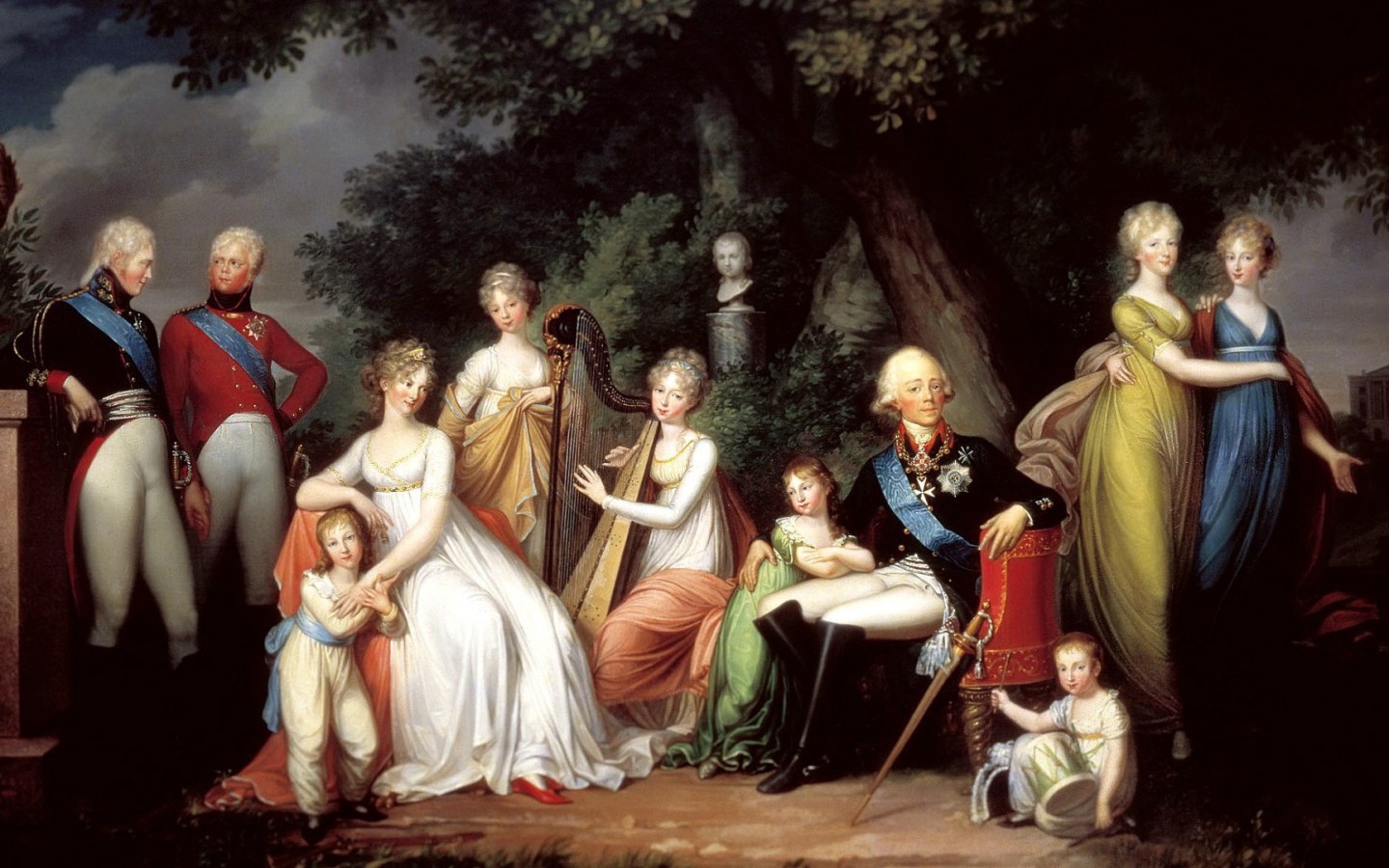 Император Всероссийский Павел I с семьёй