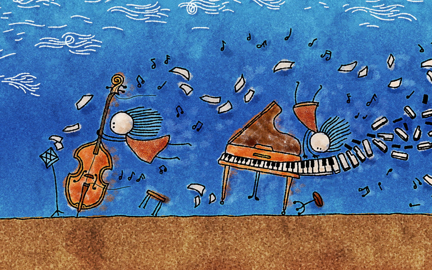 Ветром сдувает музыку