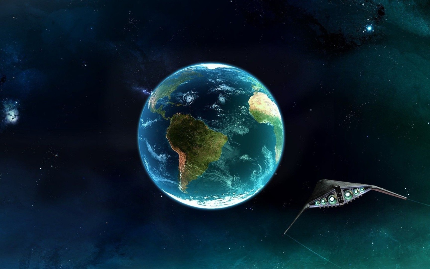 Корабль пришельцев направляется к Южной Америке