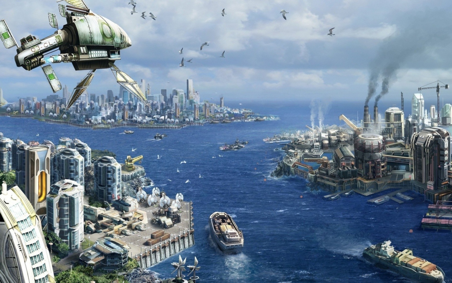 Заводы в городе будущего