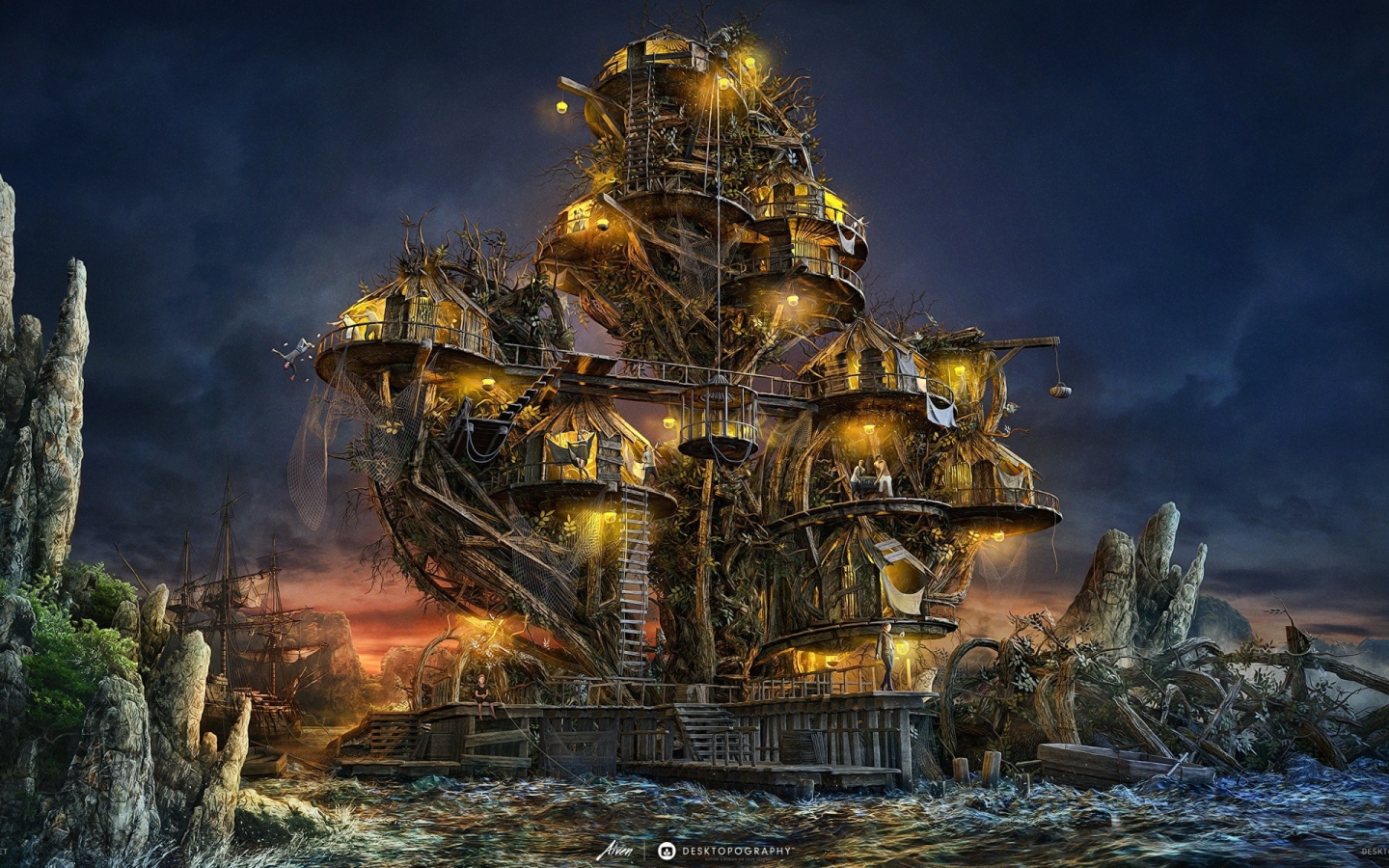 Фантастический дом из обломков кораблей