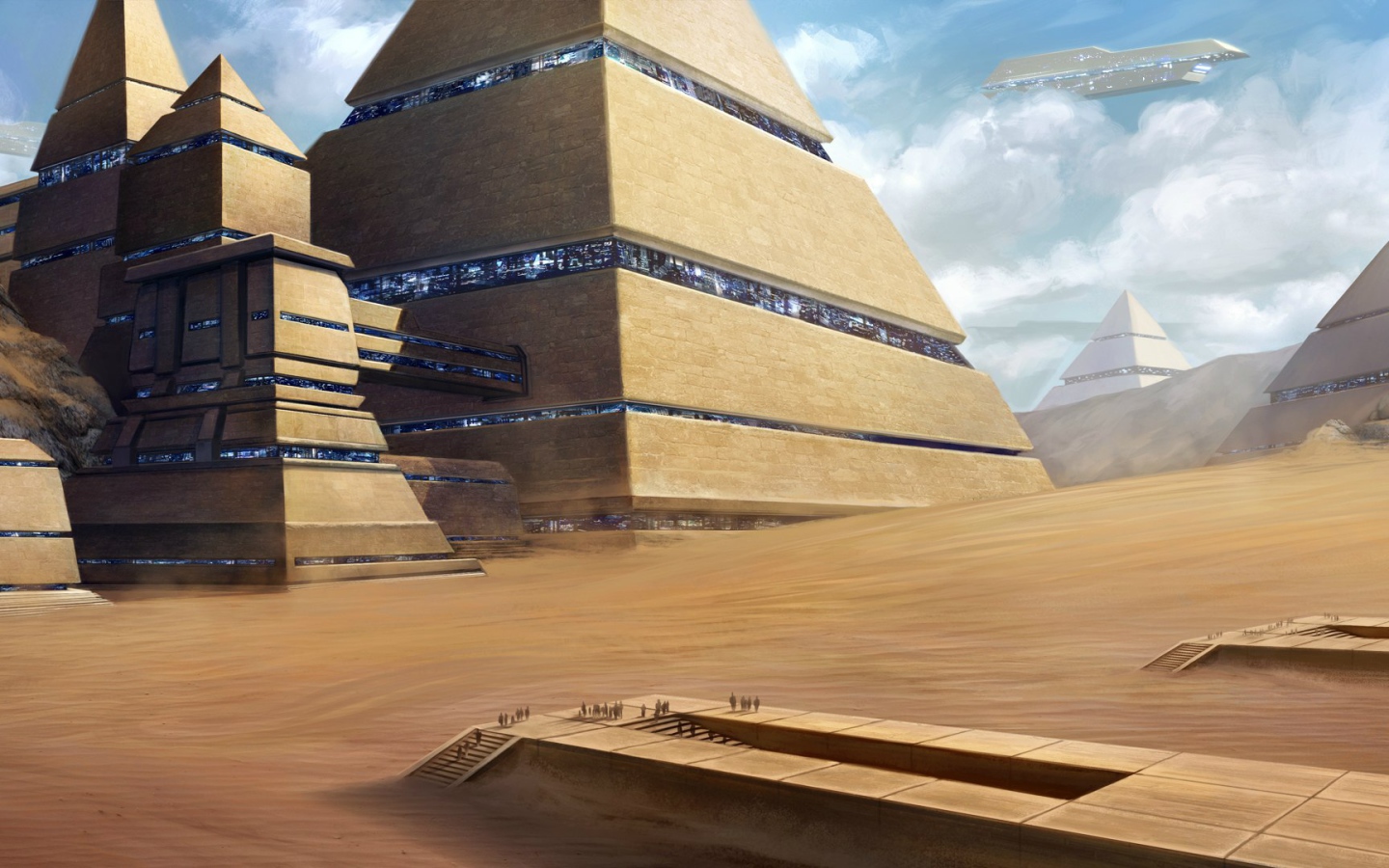 Фэнтези город в пустыне