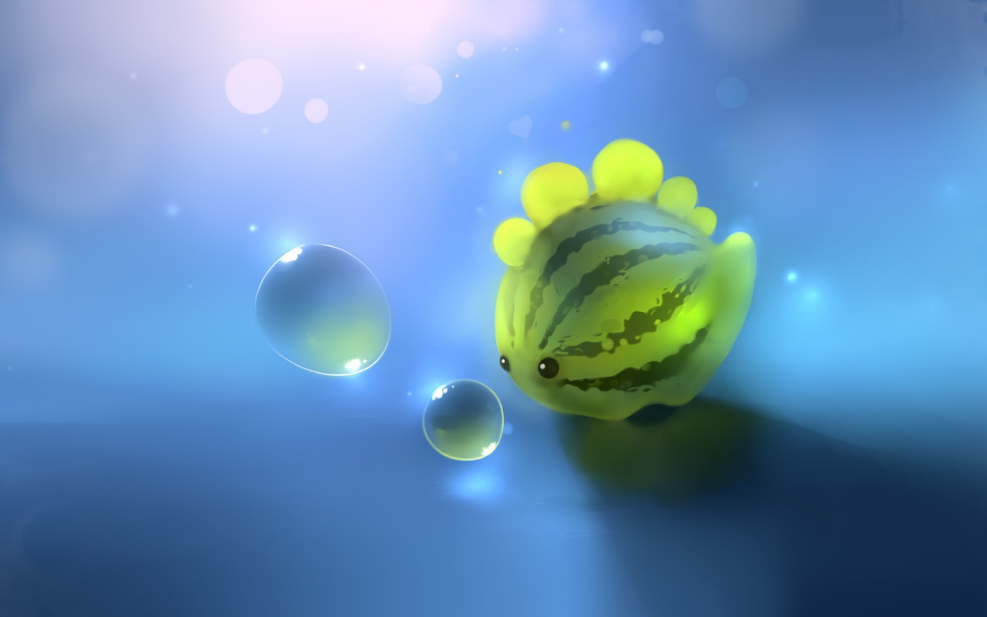 Рыбка в форме арбуза