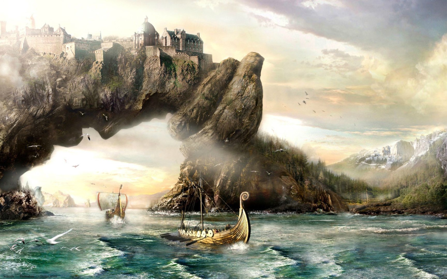 Замок на воротах гавани