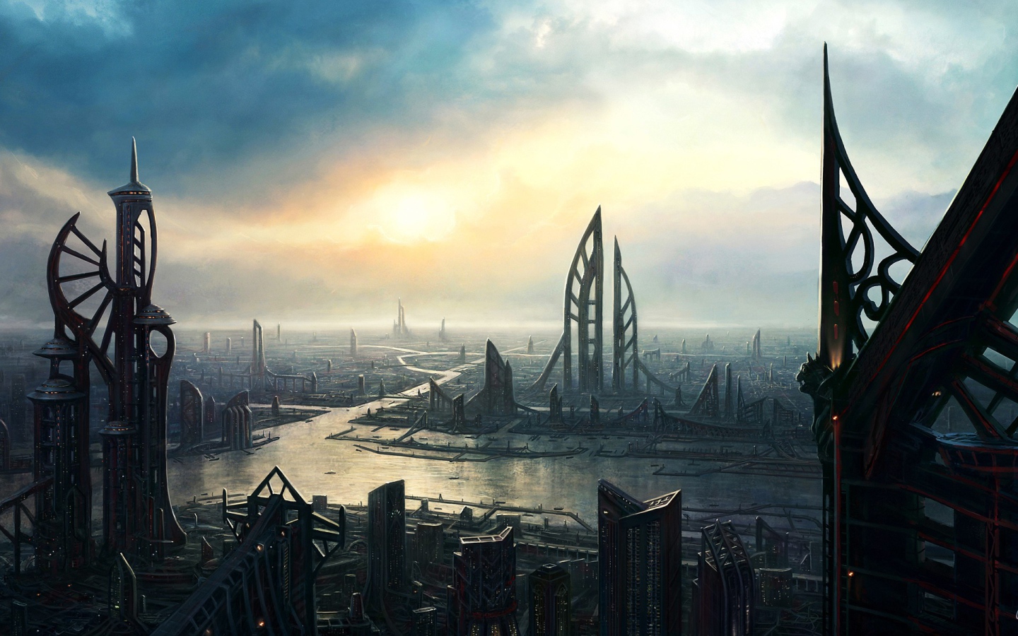 Мегаполис в будущем