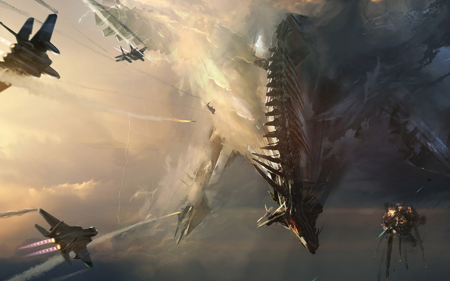 Военные сражаются с железным драконом