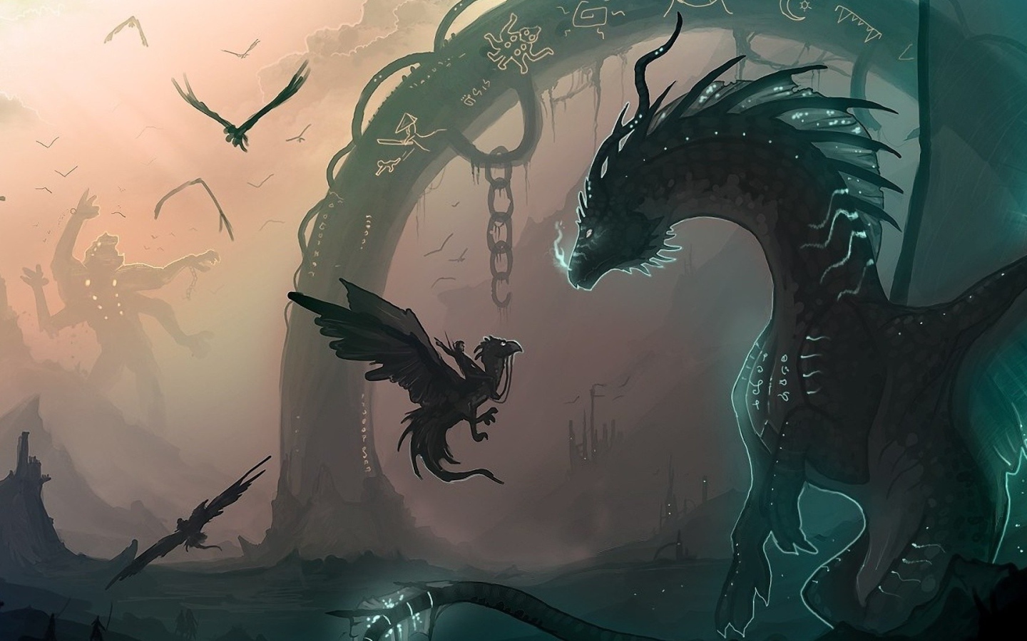 Всадник на маленьком драконе