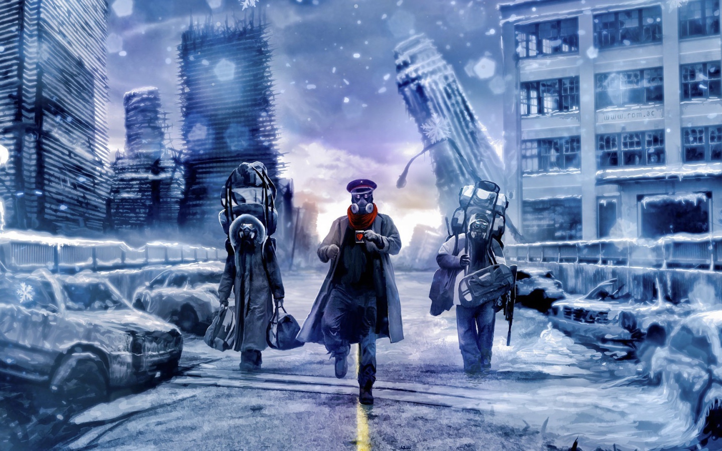 Выжившие после апокалипсиса уходят из города