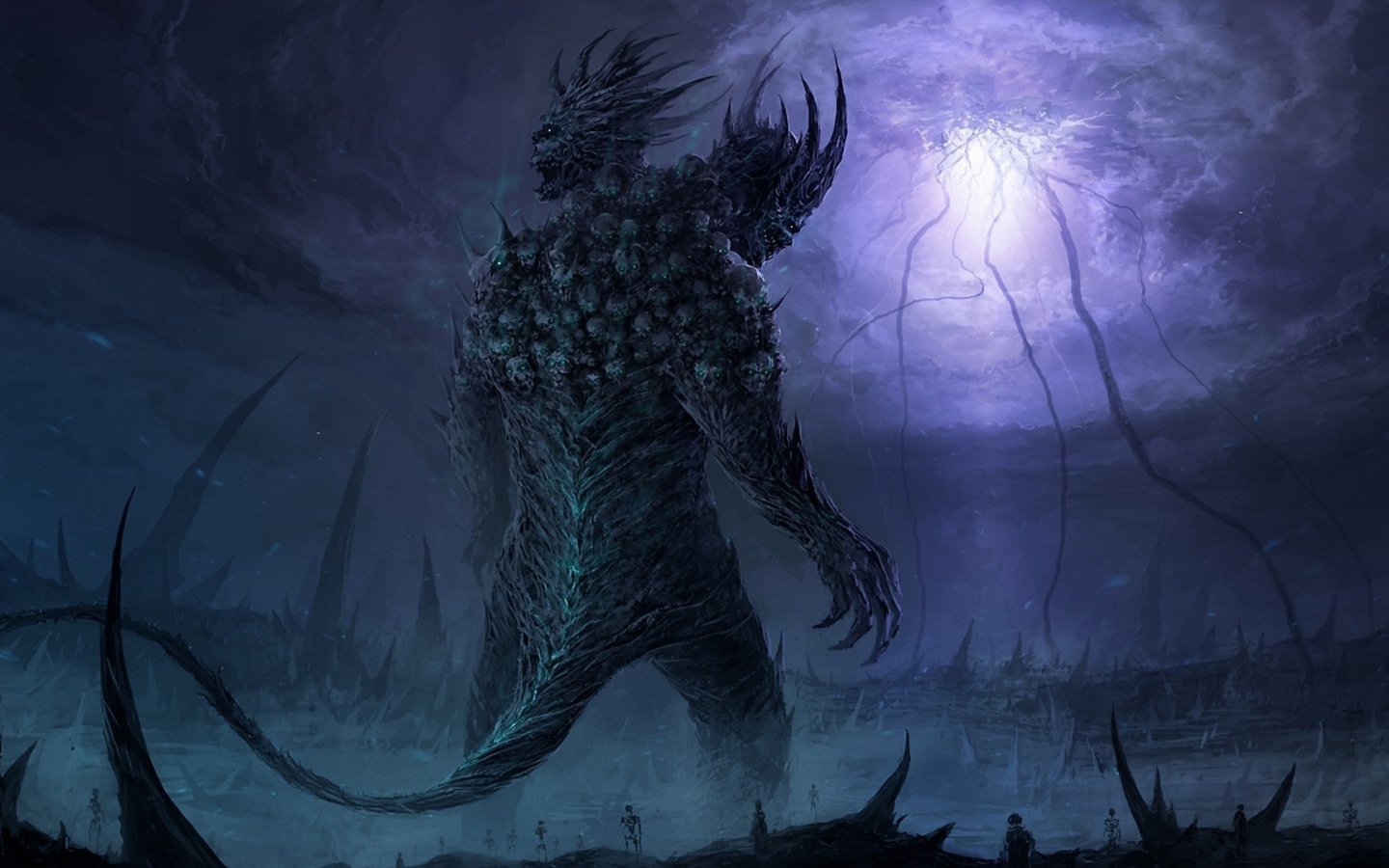 Хвостатый двуголовый монстр