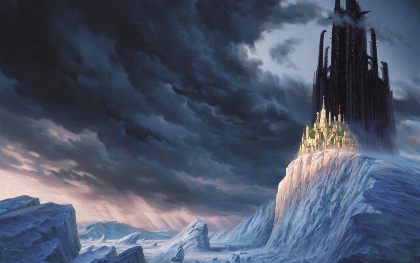 Фантастический город на белой горе