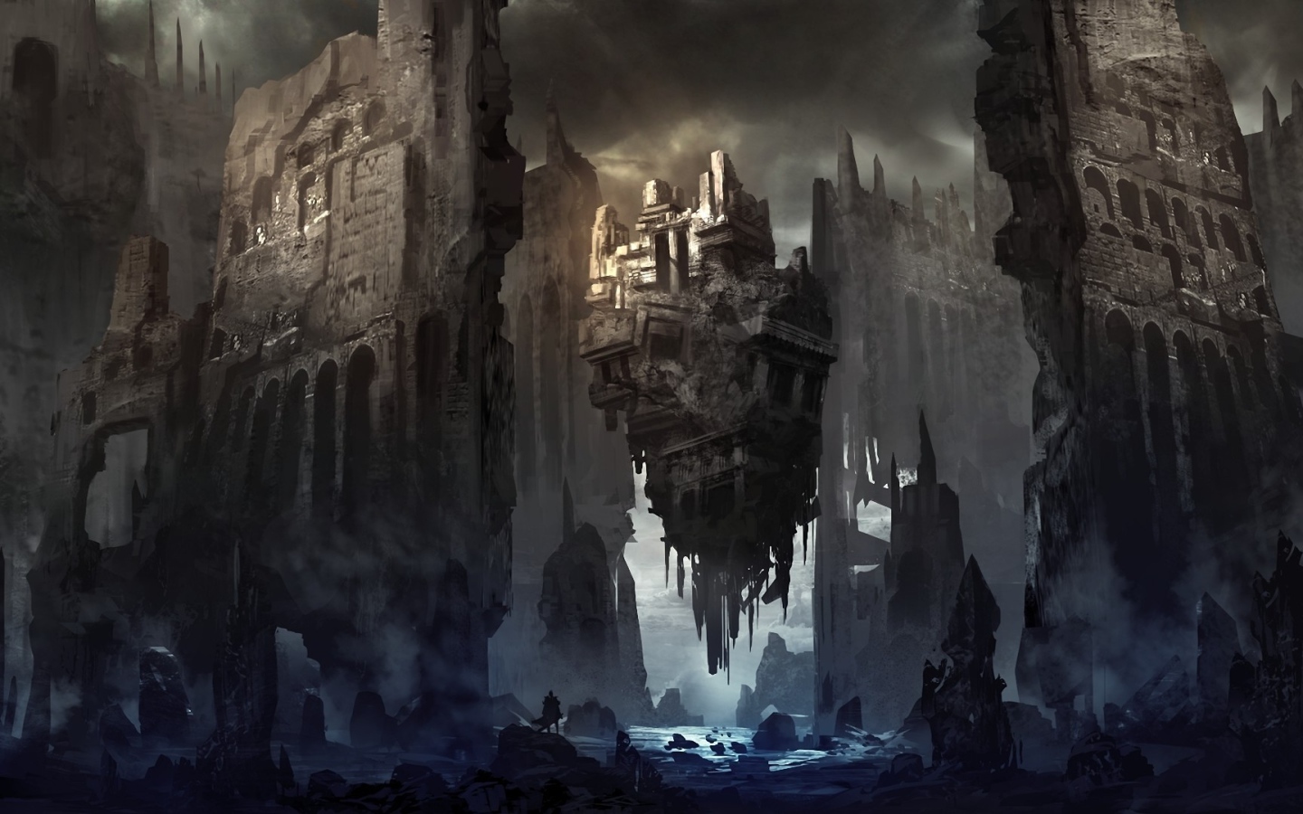 Руины города после будущей войны