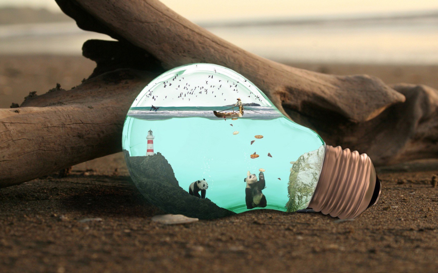 Целый мир в старой лампочке