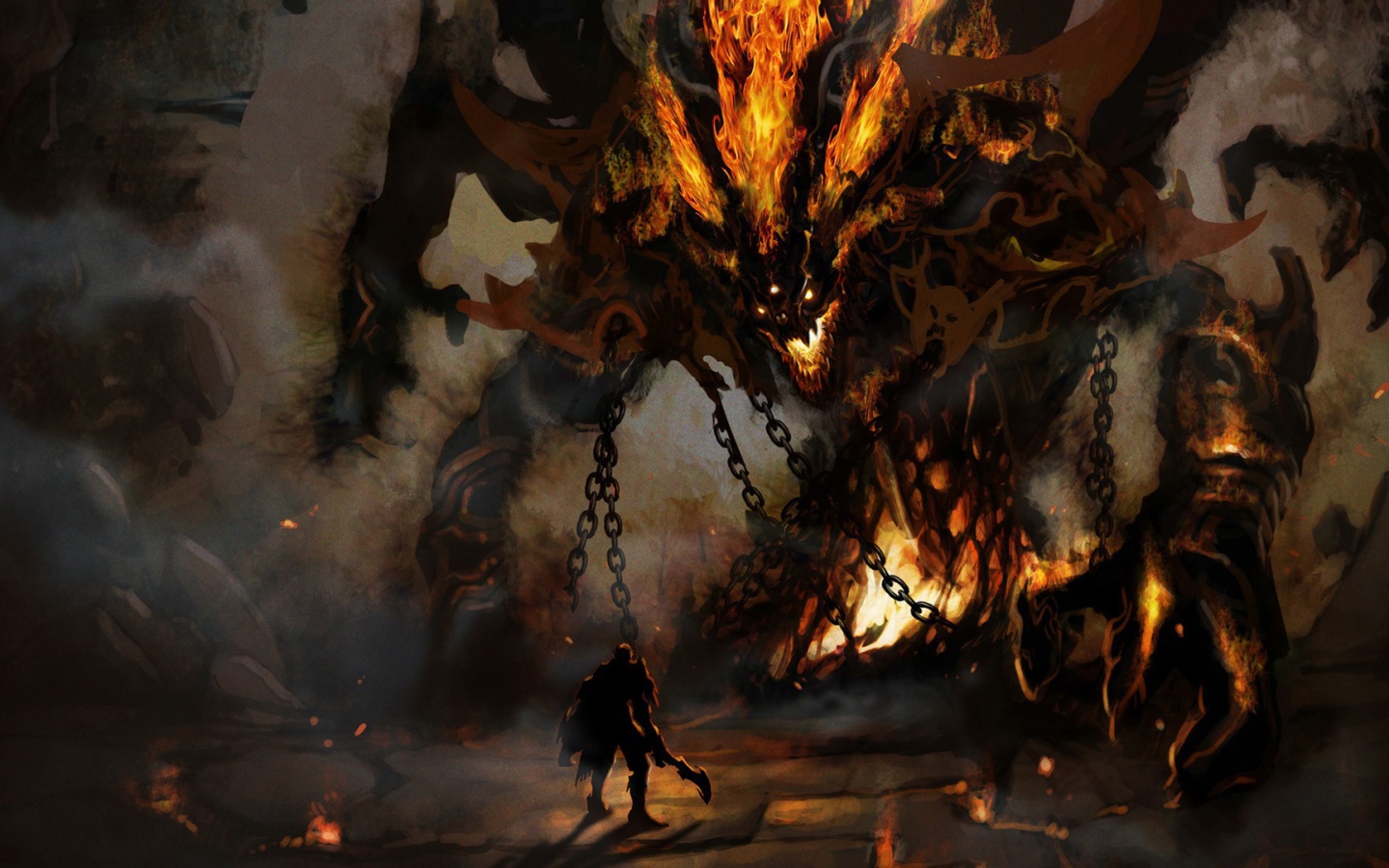 Неравная схватка с порождением демонов