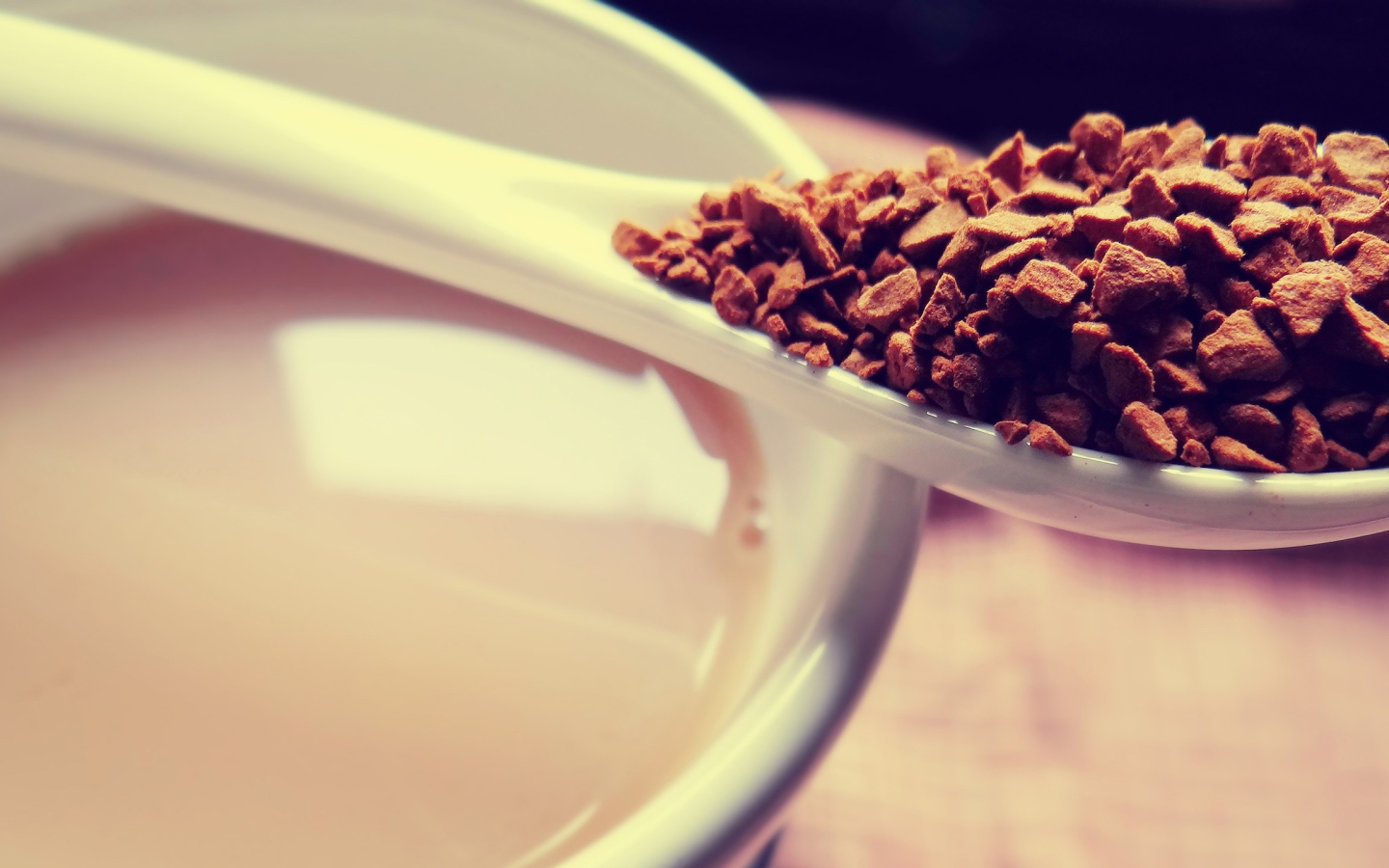 Ложка растворимого кофе