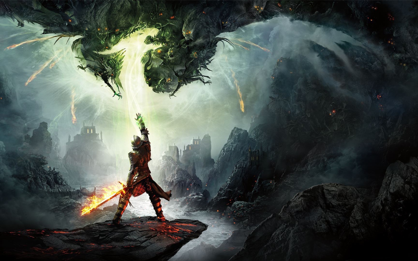 Воин с драконом, игра Dragon Age Inquisition