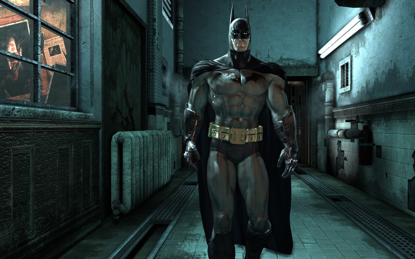 Бэтман в костюме в игре Batman Arkham Asylum